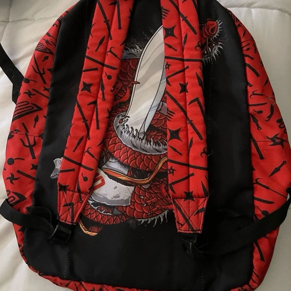 CWD Kids Backpack Red Black Bookbag